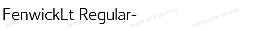 FenwickLt Regular字体转换
